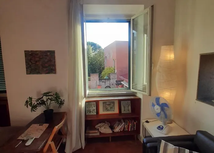View Of The Rooftops Of Trastevere Apartment