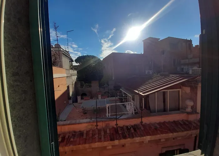 View Of The Rooftops Of Trastevere Apartment